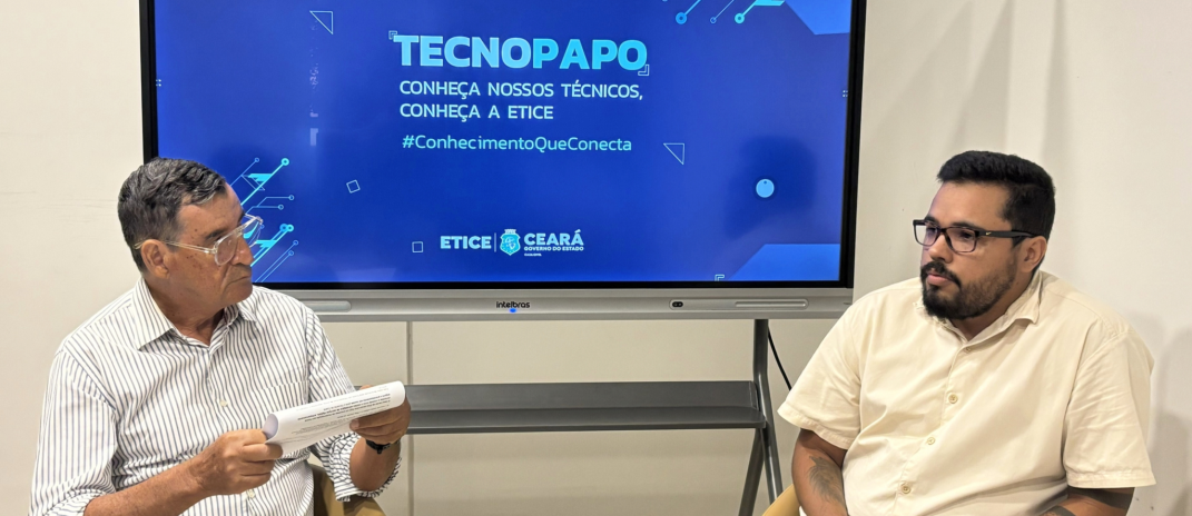 Na 5ª edição do TecnoPapo, Lucas Pereira fala sobre a importância do data center da Etice