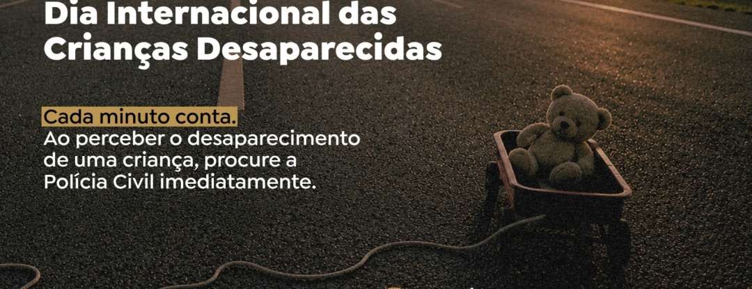 25 de Maio: PCCE reforça importância da prevenção e da resposta rápida nos casos de crianças desaparecidas