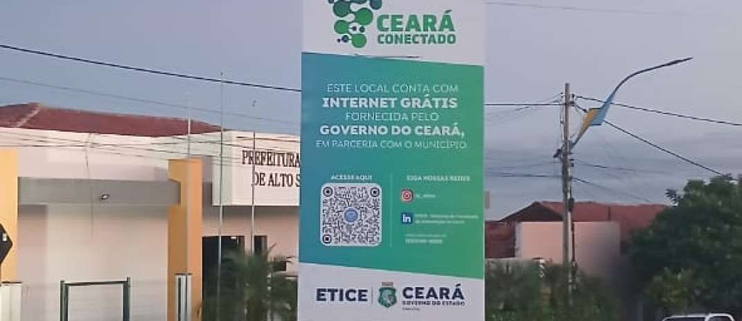 Etice inaugura ponto de Wi-Fi gratuito no município de Alto Santo