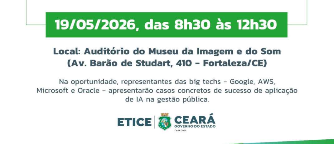 Governo do Ceará apresenta Política de Inteligência Artificial para modernizar serviços públicos