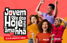 Hemoce mobiliza estudantes em campanha que incentiva jovens a doarem sangue no Ceará