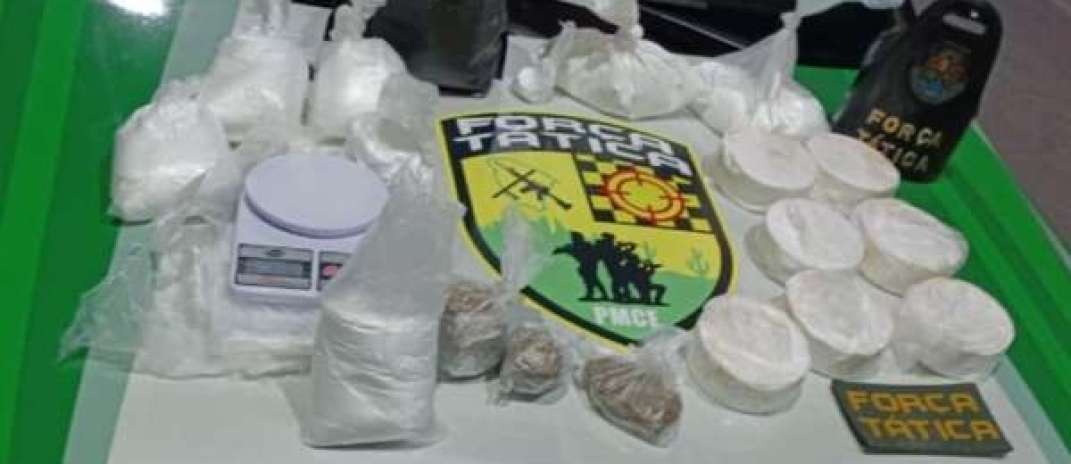 Dupla em posse de 7 kg de drogas é capturada pela PMCE em Barbalha