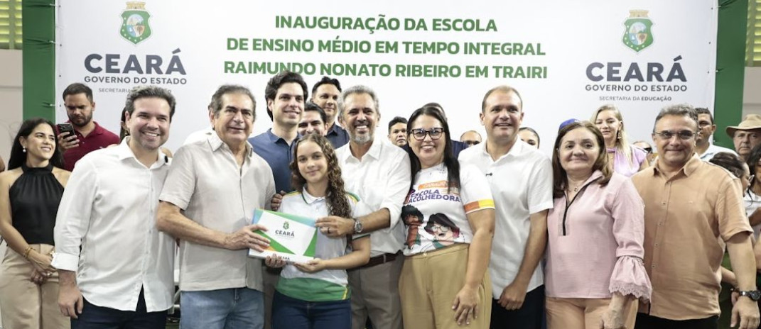Com investimento superior a R$ 12,8 milhões do Governo do Ceará, Trairi ganha novo prédio para Escola em Tempo Integral