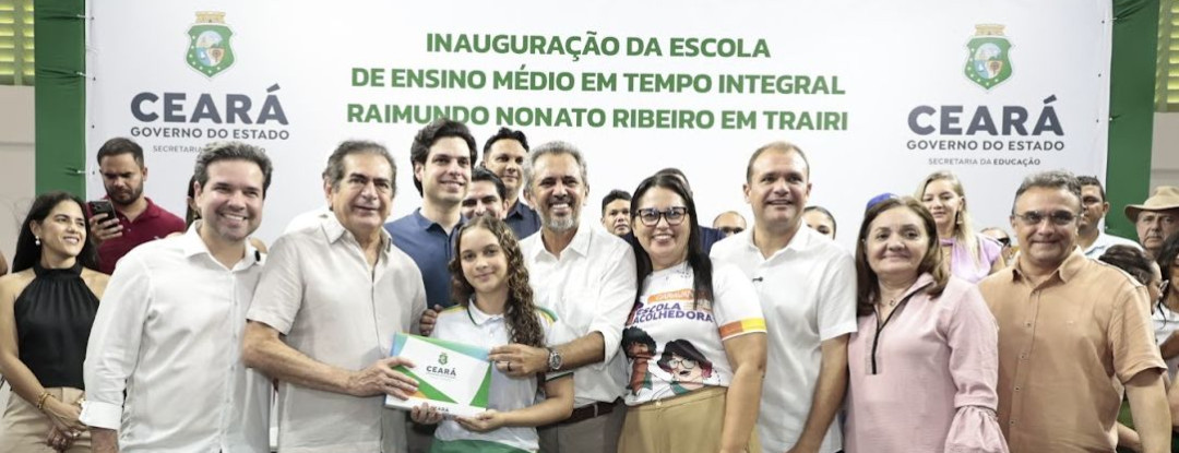 Com investimento superior a R$ 12,8 milhões do Governo do Ceará, Trairi ganha novo prédio para Escola em Tempo Integral