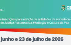 Sedih abre inscrições para eleição de entidades da sociedade civil no Conselho de Justiça Restaurativa, Mediação e Cultura da Paz