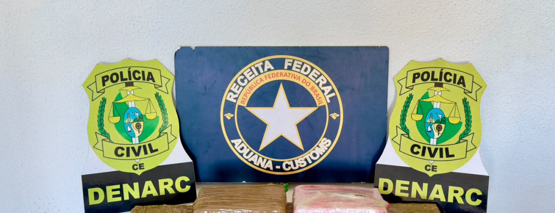 Durante ação integrada, PCCE e Receita Federal apreendem 6 kg de skunk em Fortaleza