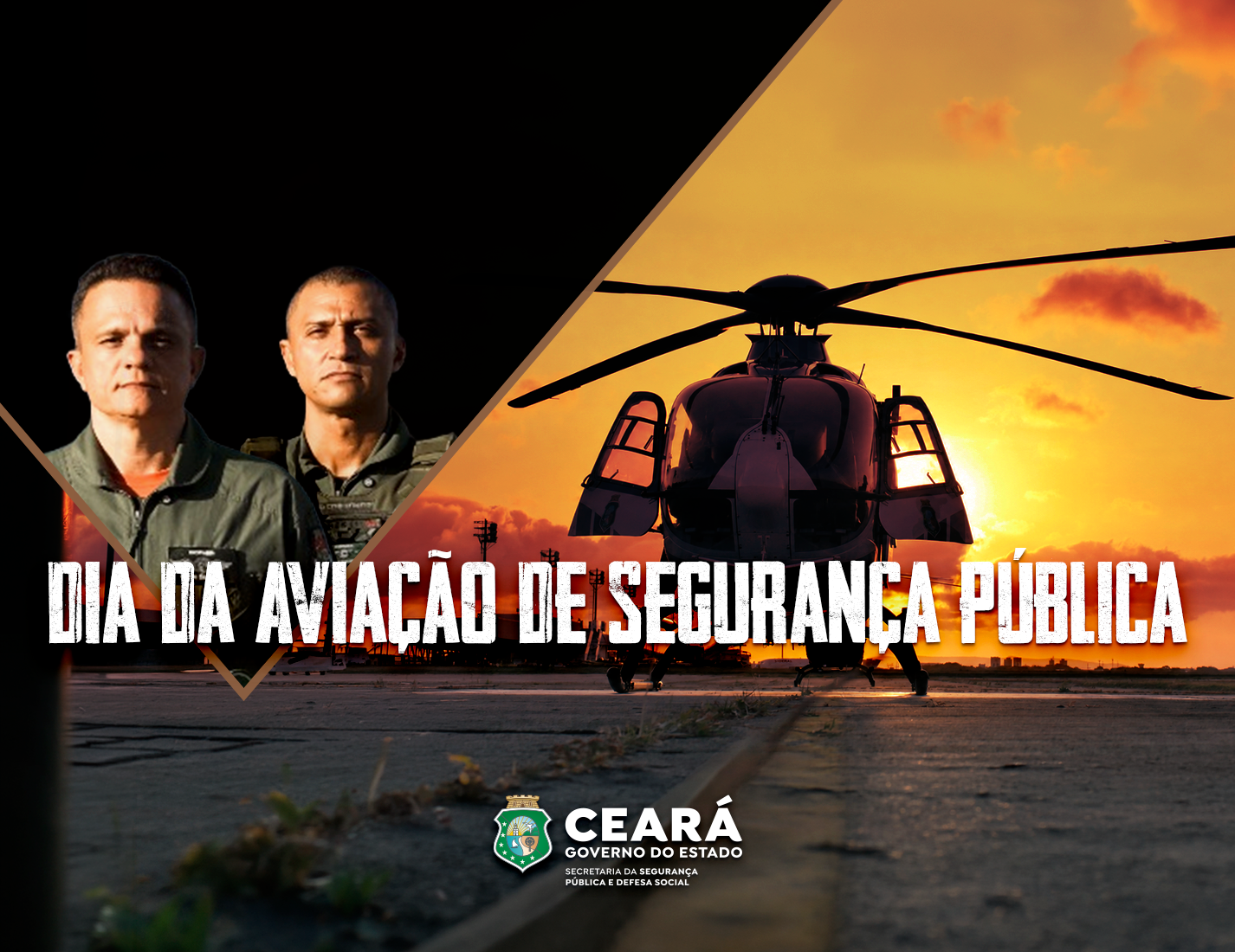 Dia da Aviação de Segurança Pública: pelo céu do Ceará, profissionais atuam em diversas missões visando a proteção da população
