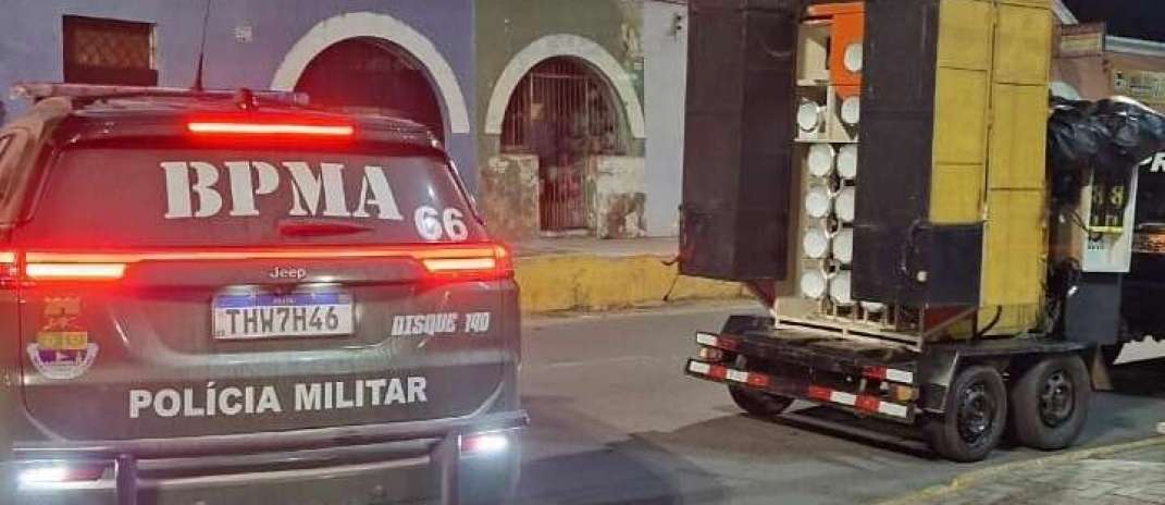 Polícia Militar apreende paredão de som durante operação em Meruoca