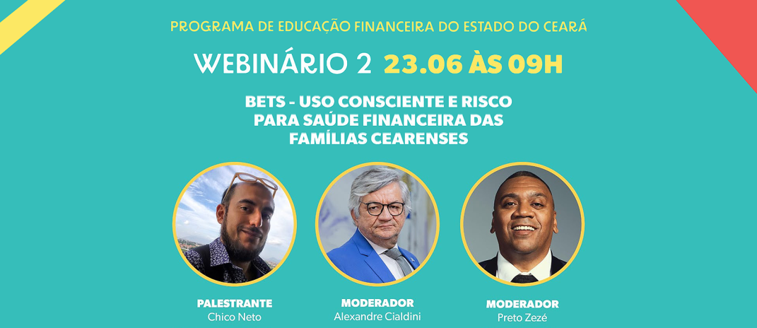 Programa de Educação Financeira promove webinar sobre apostas online e seus impactos