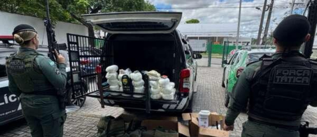 PMCE apreende mais de 25 kg de drogas em Fortaleza