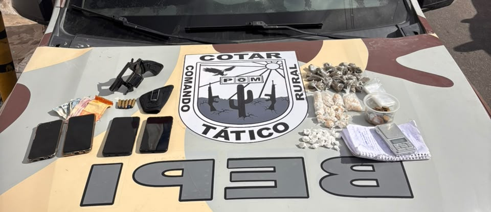Polícia Militar captura suspeito e apreende arma e mais de 170 g de drogas em Boa Viagem