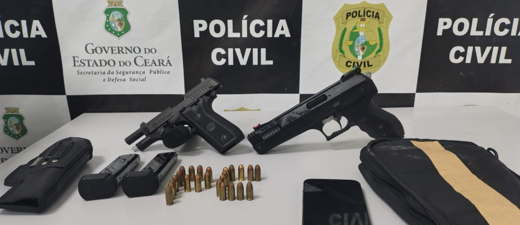 PCCE prende suspeito de extorsão e posse irregular de arma de fogo em Crateús