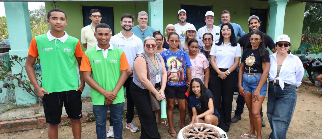 Fecop: Seplag visita atividades do programa Agente Jovem Ambiental em Caridade e Canindé