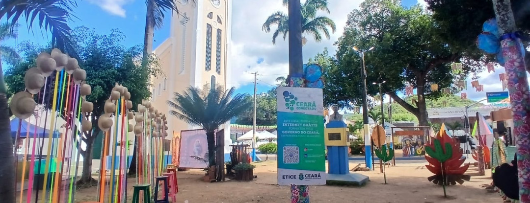 Etice inaugura ponto de Wi-Fi gratuito no município de Uruburetama