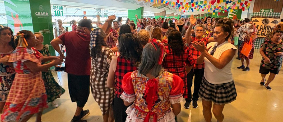 400 pessoas participam do São João do projeto FelizIdade na Arena Castelão