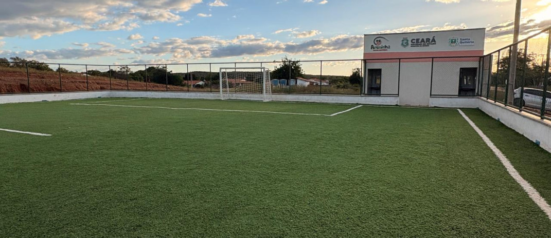 Governo do Ceará inaugura a 456º areninha no Assentamento Grossos, em Santa Quitéria