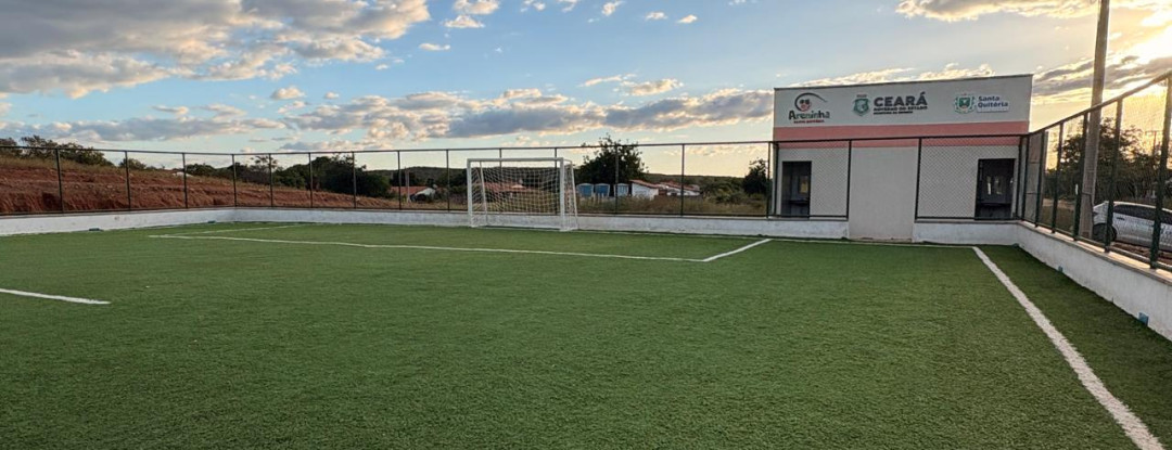 Governo do Ceará inaugura a 456º areninha no Assentamento Grossos, em Santa Quitéria