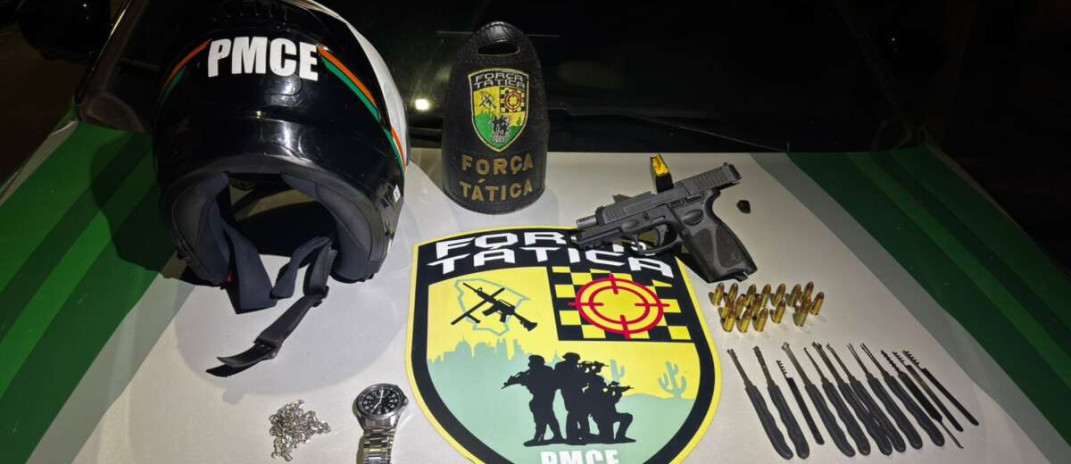 Polícia Militar prende suspeito e apreende arma de fogo em Caucaia