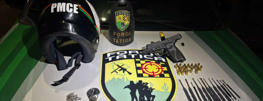Polícia Militar prende suspeito e apreende arma de fogo em Caucaia 