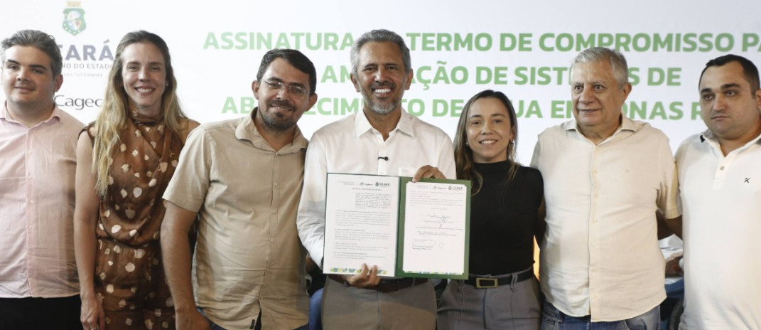 Governo do Ceará firma parceria com mais 27 municípios para ampliar abastecimento de água em zonas rurais