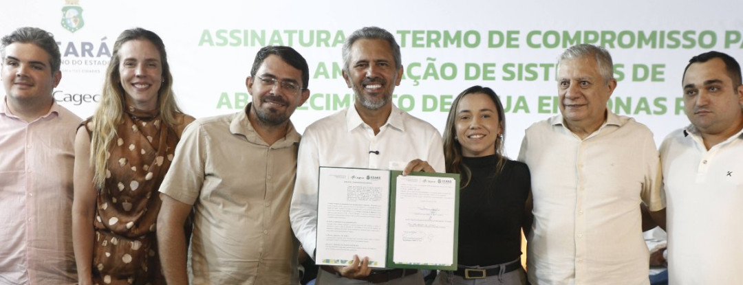 Governo do Ceará firma parceria com mais 27 municípios para ampliar abastecimento de água em zonas rurais