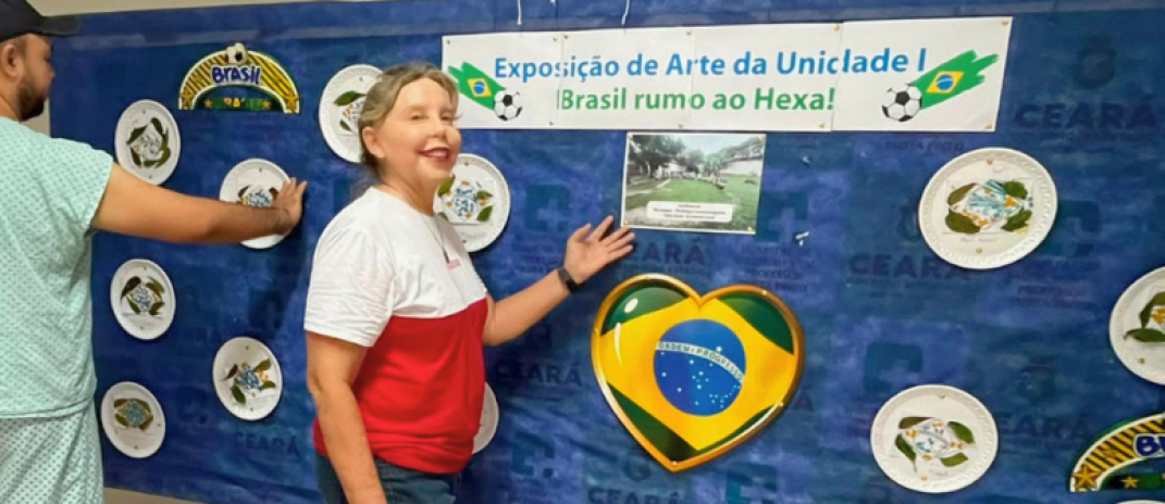 Com inspiração na Copa do Mundo, HSM realiza atividade de arteterapia temática com pacientes internados