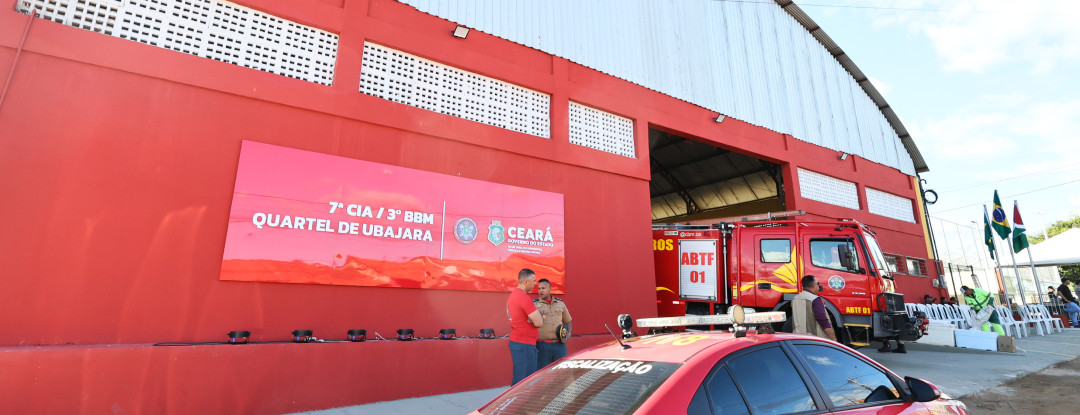 Governo do Ceará inaugura quartel do Corpo de Bombeiros na Ibiapaba e autoriza obras do corredor gastronômico de Ubajara