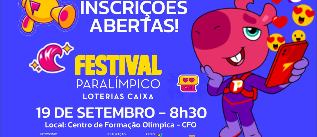 Sesporte abre as inscrições para o Festival Paralímpico e voluntários